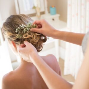 Bridal hair stylist