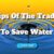 Tips Of The Trade To Save Water