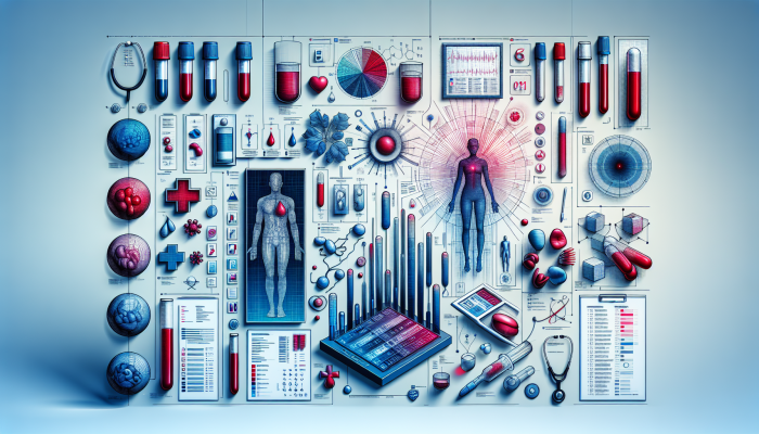 Infographic detailing blood test units and their role in diagnosing health conditions.