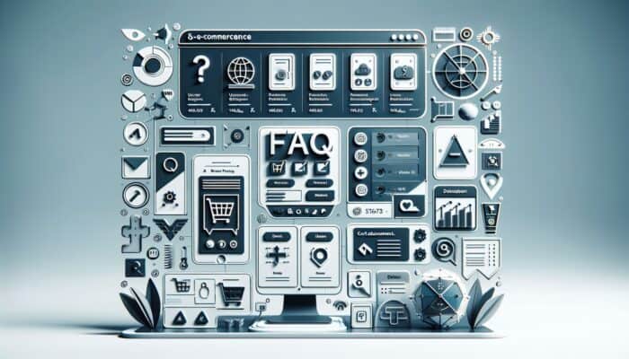 Creating Effective E-Commerce FAQs for SEO: A user-friendly e-commerce interface that features a clearly defined FAQ section, enhancing navigation and customer satisfaction.