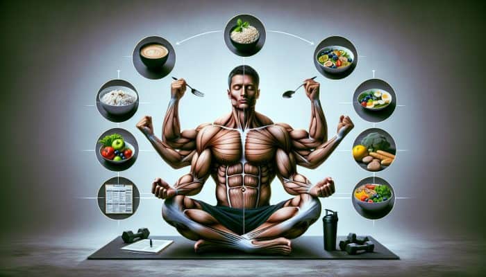 A UK man consistently follows a health routine, showing improved fitness, mental clarity, and resilience.