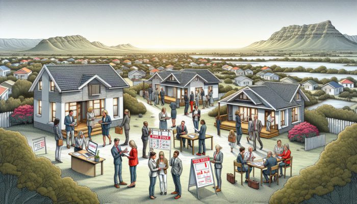 Krugersdorp mid-level property market with open houses and experts discussing buying process.