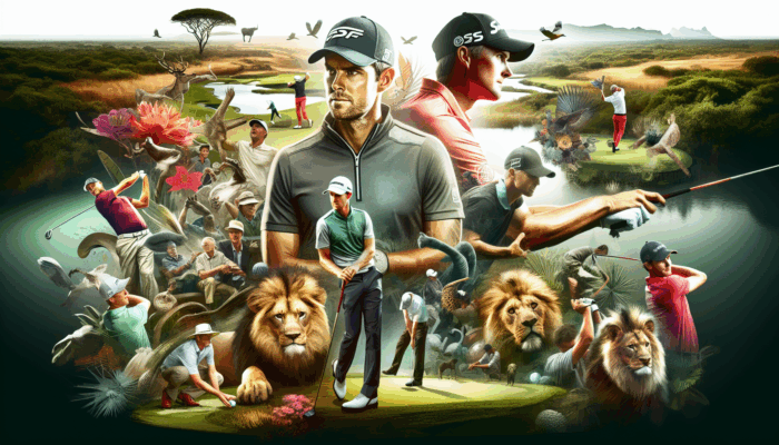 Collage featuring Dylan Frittelli and Shane Lowry engaging with fans on Instagram, showcasing both golf and personal life.